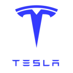 logo tesla bleu